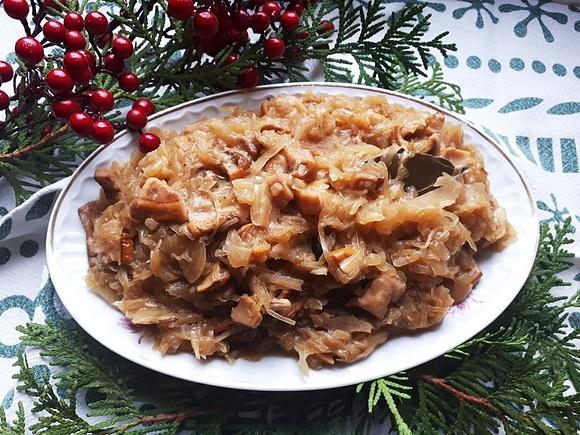 Kapusta z grzybami na Wigilię