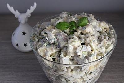 Sałatka z pieczarkami