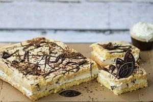 Bird’s milk on a sponge cake
