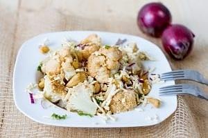 Vegan cauliflower salad