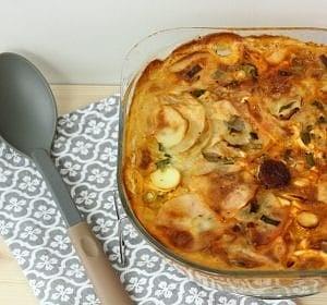 Zapiekanka ziemniaczana z kiełbasą
