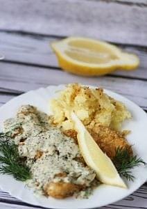 Dorsz w sosie musztardowym