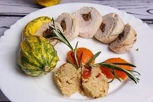 Pierś z kurczaka faszerowana wątróbką
