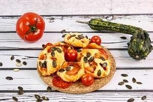 Puff pastry pepperoni snacks