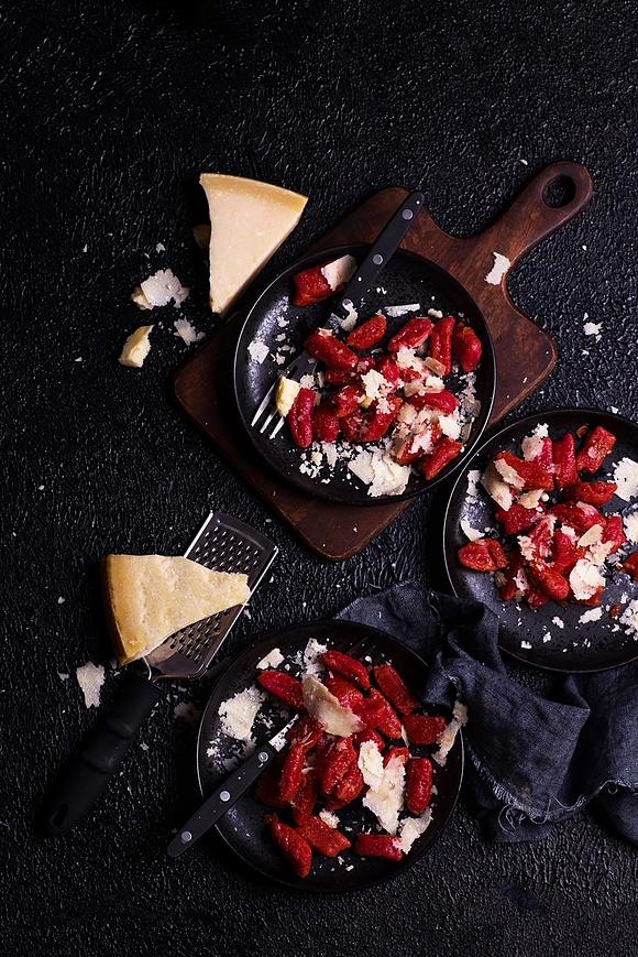 Buraczkowe Gnocchi z Parmezanem