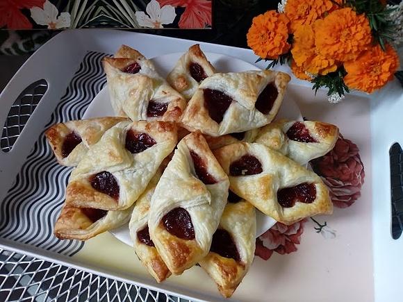 Ciastka francuskie z marmoladą