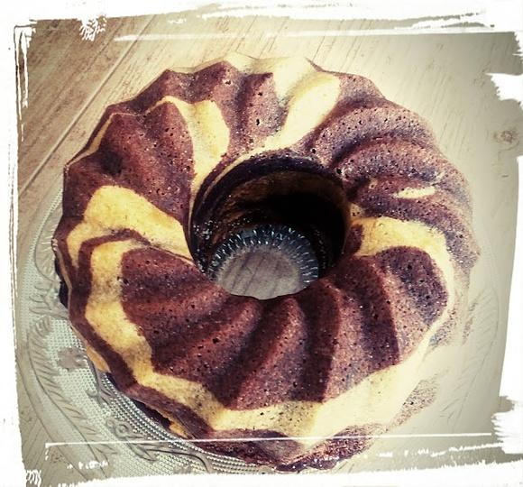 Babka gotowana zebra