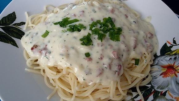 Spaghetti Carbonara w lżejszej wersji