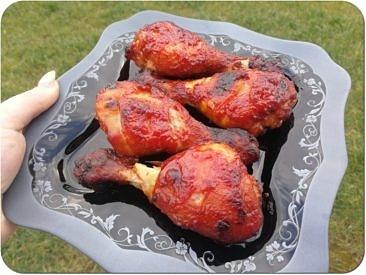 Pieczone podudzia z kurczaka w sosie barbecue