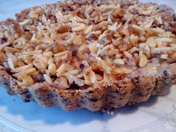 Tarta bananowa z migdałami