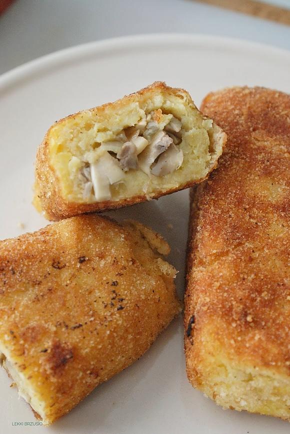Krokiety ziemniaczane z pieczarkami