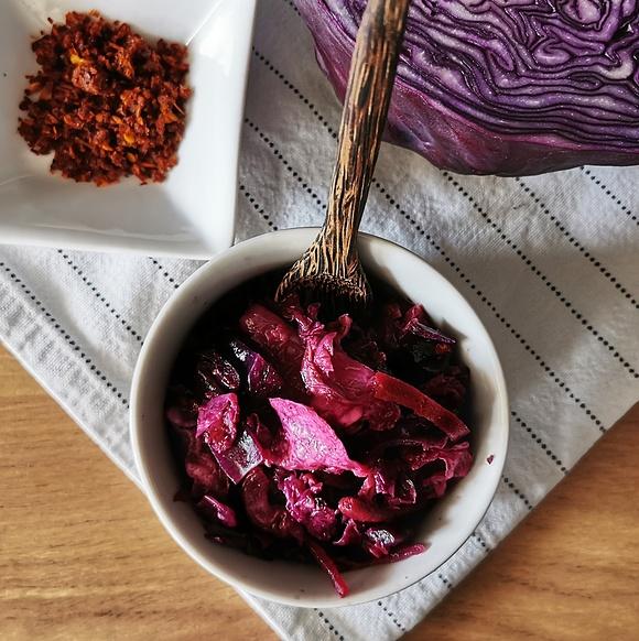 Kimchi z Czerwonej Kapusty