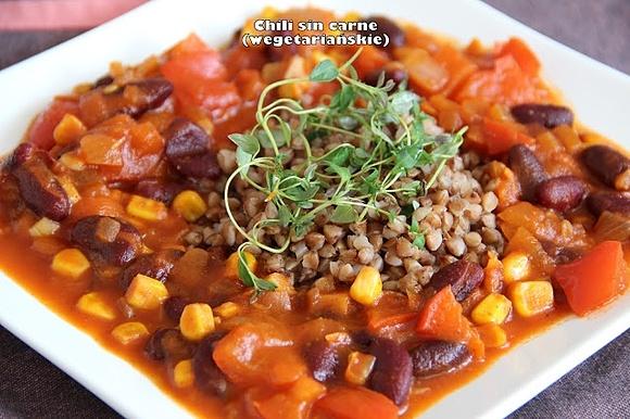 Chili sin carne wegetariańskie