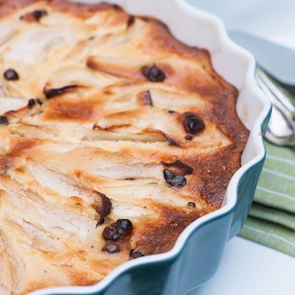 Tarta z gruszkami, ricottą i marcepanem