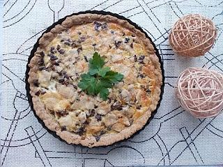 Wytrawna tarta z pieczarkami