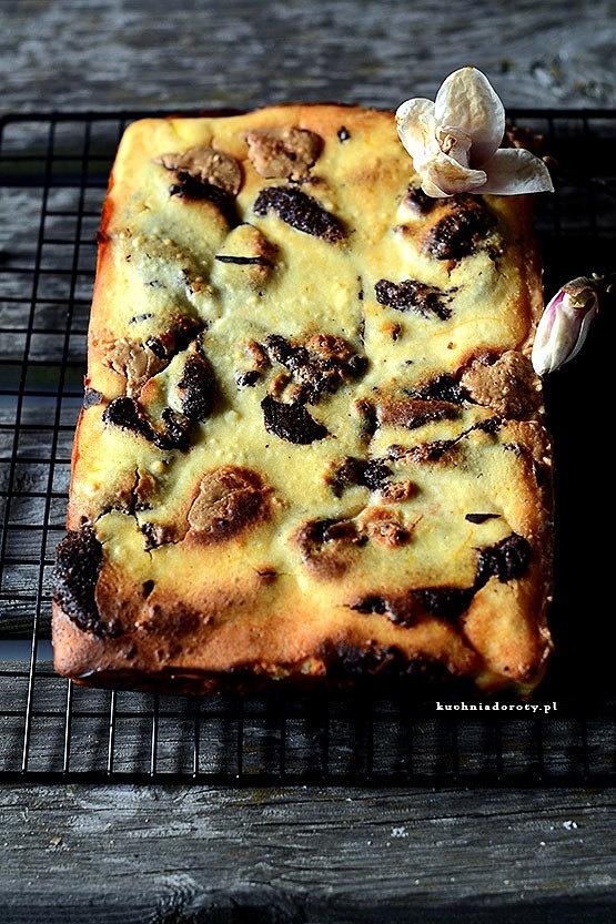 Brownie z serem i masłem orzechowym
