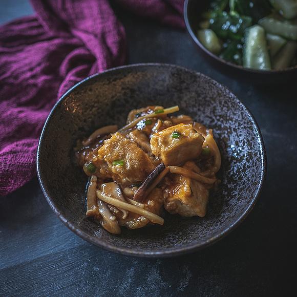 Tofu smażone w jajku - Guō tā dòu fǔ