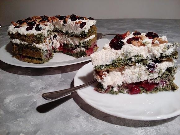 Wytrawny tort szpinakowy