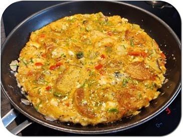 Tortilla de patatas z warzywami