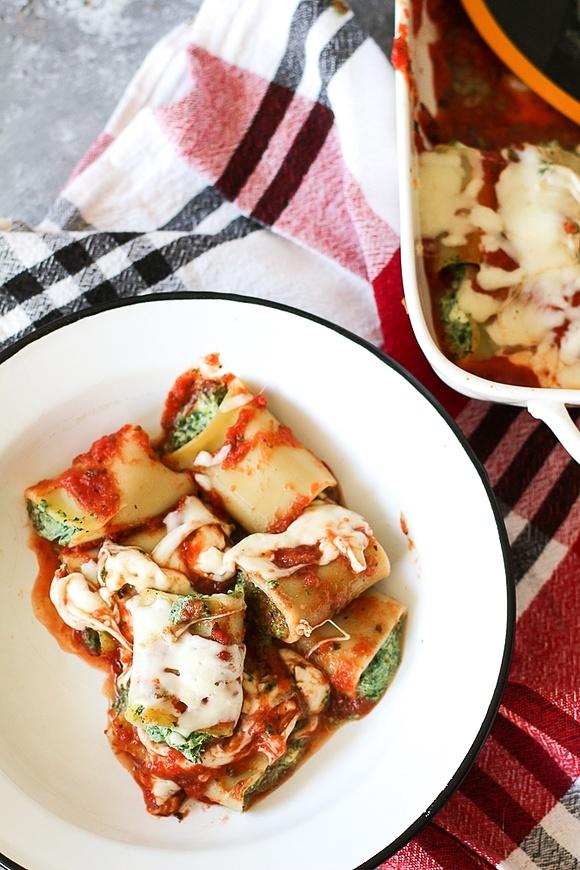 Cannelloni ze szpinakiem