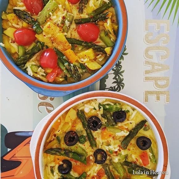 Lekka tarta ze szparagami