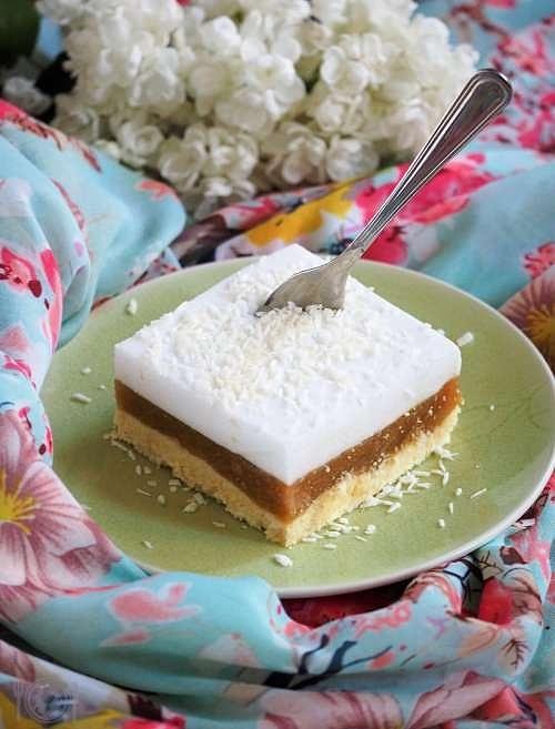 Keto kostka rabarbarowa paleo low carb