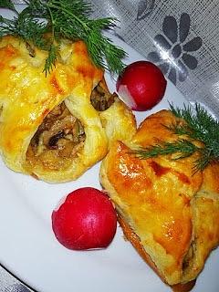 Kieszonki z pieczarkami