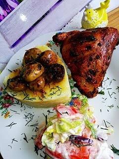 Ćwiartki w przyprawach pieczone
