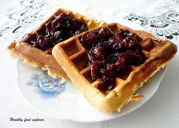Gofry z mąki pełnoziarnistej bez cukru