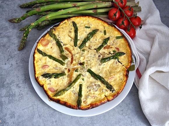 Frittata ze szparagami