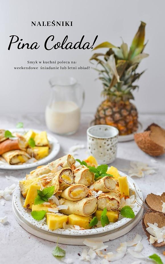 Naleśniki pina colada kokosowo-ananasowe