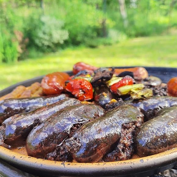 Grillowana kaszanka z warzywami - przepisy na grillowanie