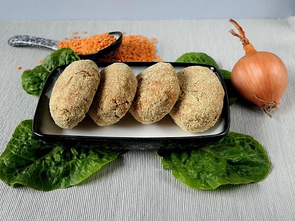 Pieczone kotlety z soczewicy