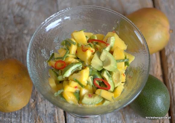 Sałatka z Mango i Awokado