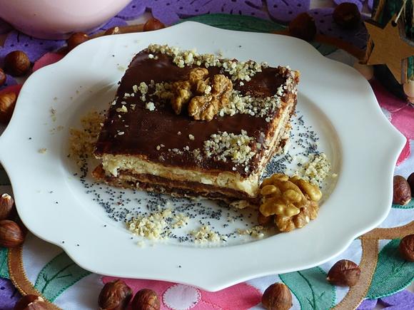 Ciasto bakalarskie z bakaliami i czekoladą