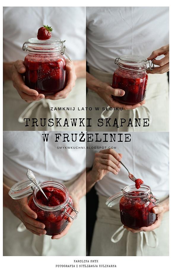 Truskawki w frużelinie w słoju
