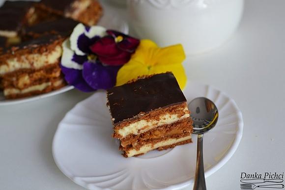 Ciasto Snickers bez pieczenia