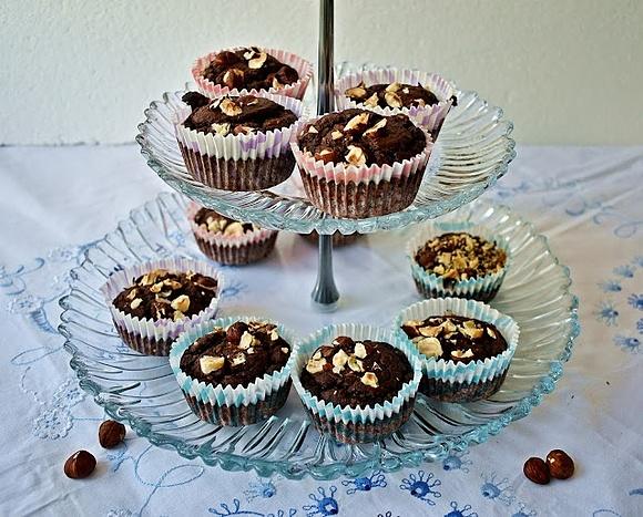 Zdrowe muffinki z fasoli bez mąki i cukru