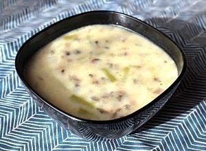 Zupa pieczarkowa z fasolką szparagową i ryżem