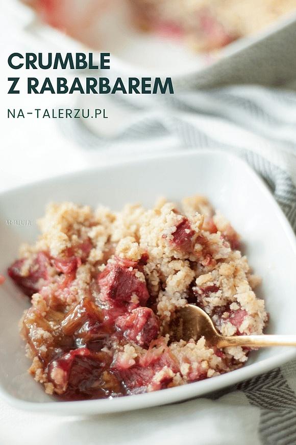 Crumble z rabarbarem