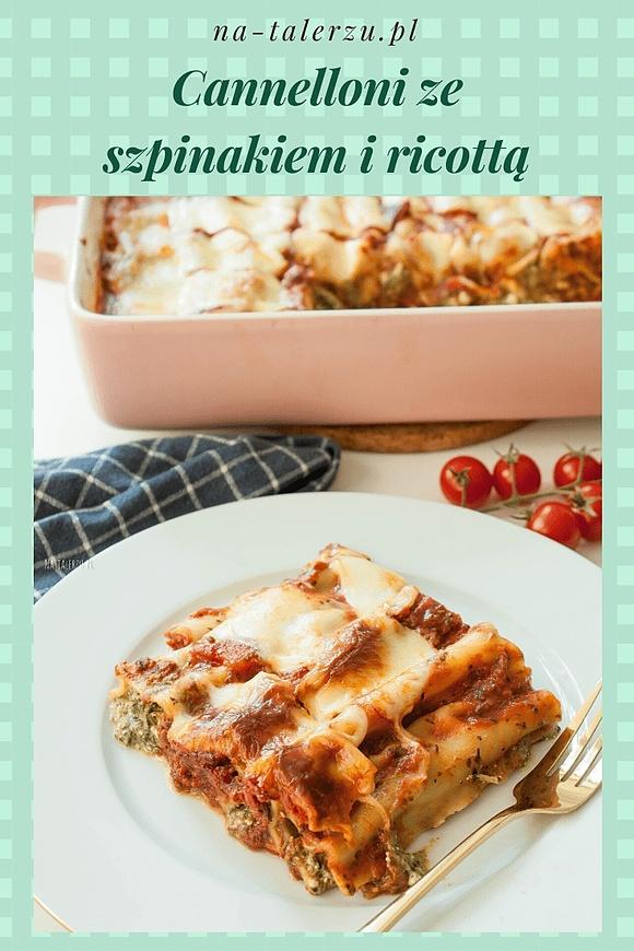 Cannelloni ze szpinakiem i ricottą