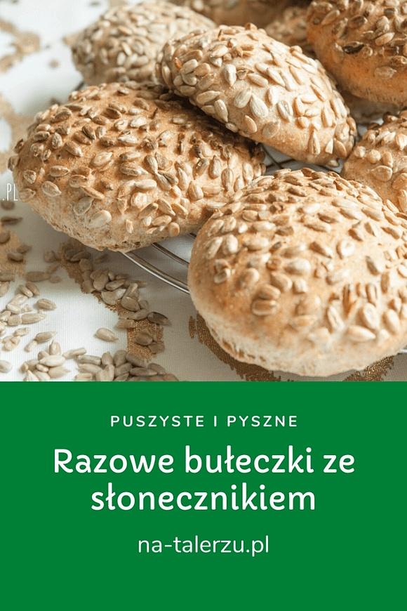 Razowe bułki ze słonecznikiem
