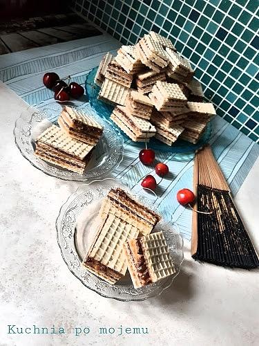 Wafle orzechowo-kajmakowe bez pieczenia na szybko