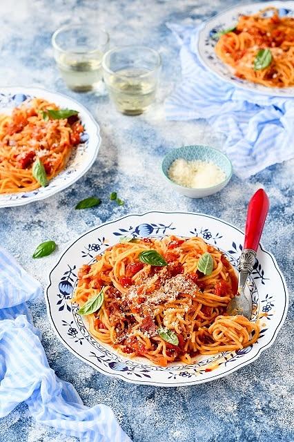 Spaghetti amatriciana