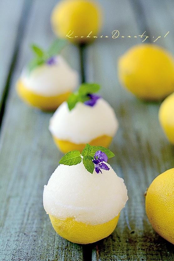 Sorbet cytrynowy bez maszyny