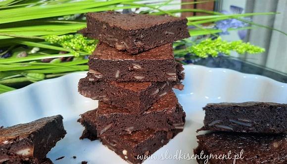 Brownie z migdałami