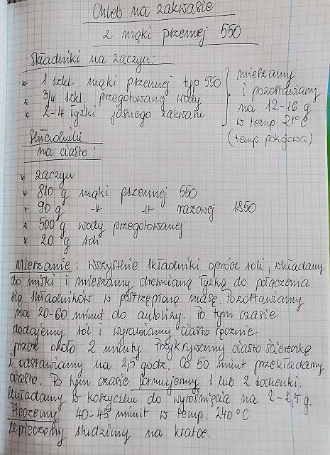Chleb z mąki pszennej typ 550