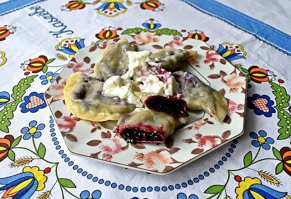 Pierogi z jagodami