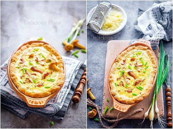 Quiche Lorraine z kurkami