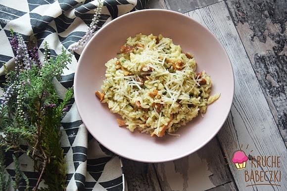 Risotto z kurkami i koperkiem
